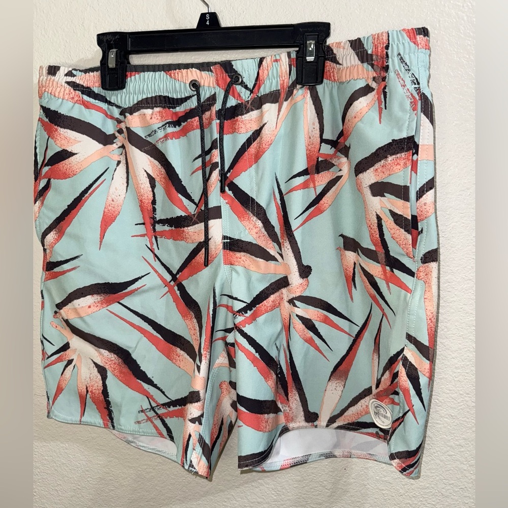 O'Neill Mens Birds Volley Tropical Boardshorts Swim Trunks- Size Small - Picture 3 of 12